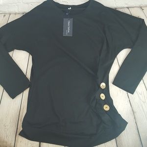 NWT(XL) Long Sleeved Button Detail Top